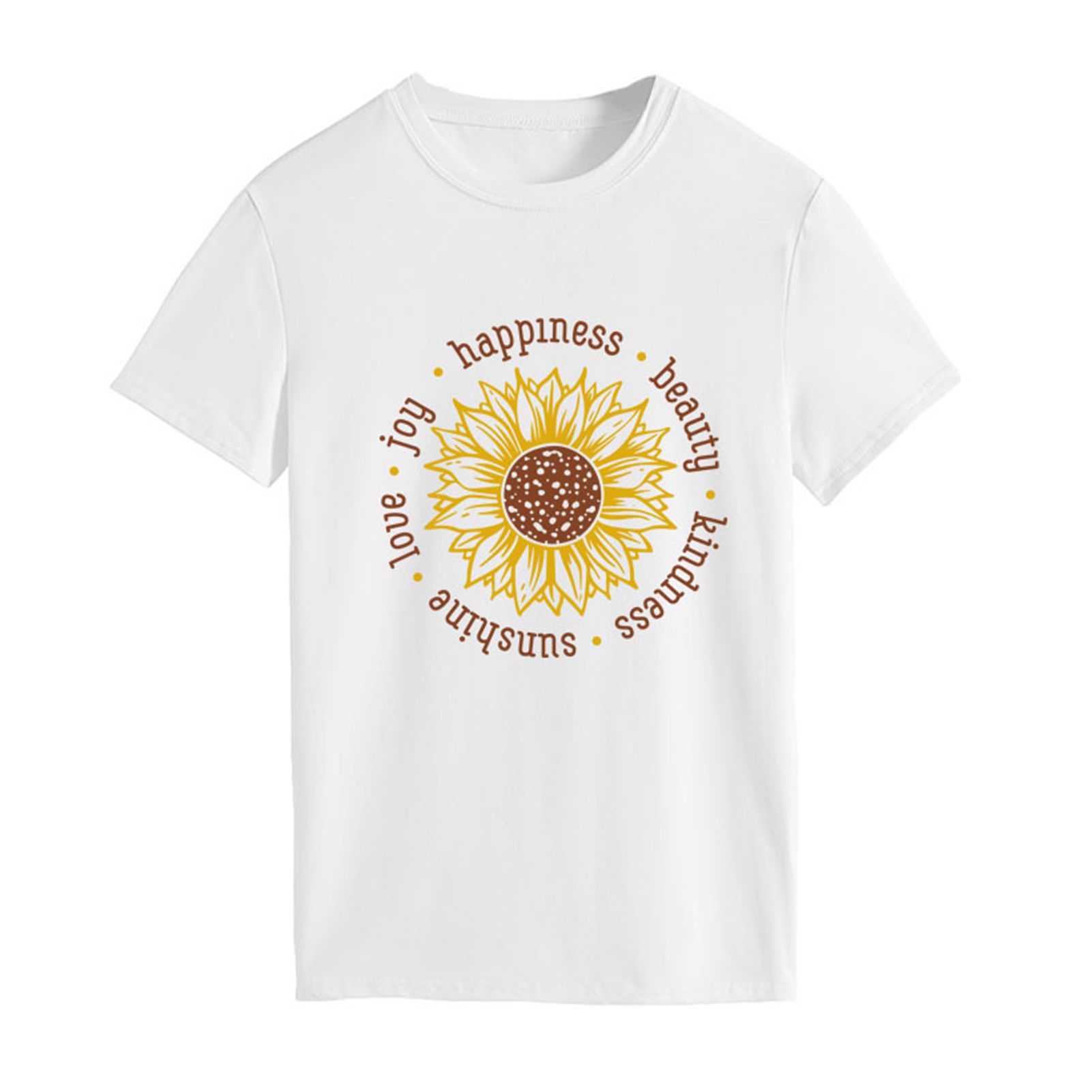 Girl T-shirt Young Style Contrast Color