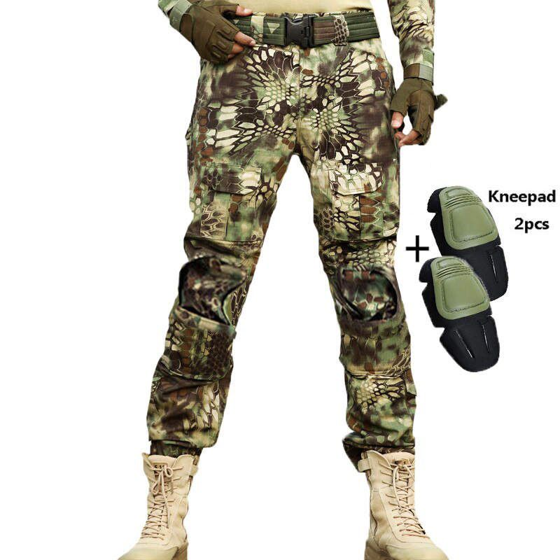Pants Men   Pantalon Frog Cargo Pants Knee Pads Work Trousers  Hunter  Trousers