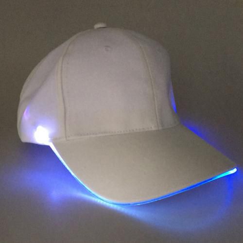 Fashion Unisex Solid Color Luminous Baseball Christmas Party Peaked Cap Luminous Baseball Hat Christmas Party Peaked Cap