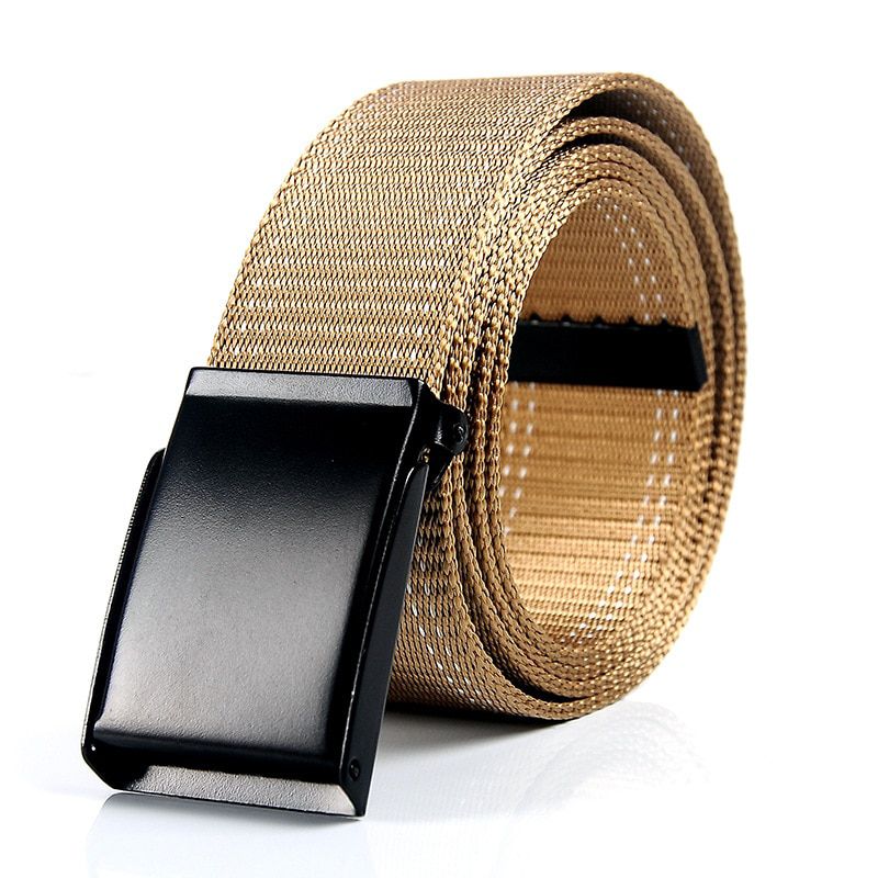New Men Outdoor Canvas Belt Hiking Camping Safety Waist Support Hunting Sports Wearable Breathable Military Tactical Women Belt