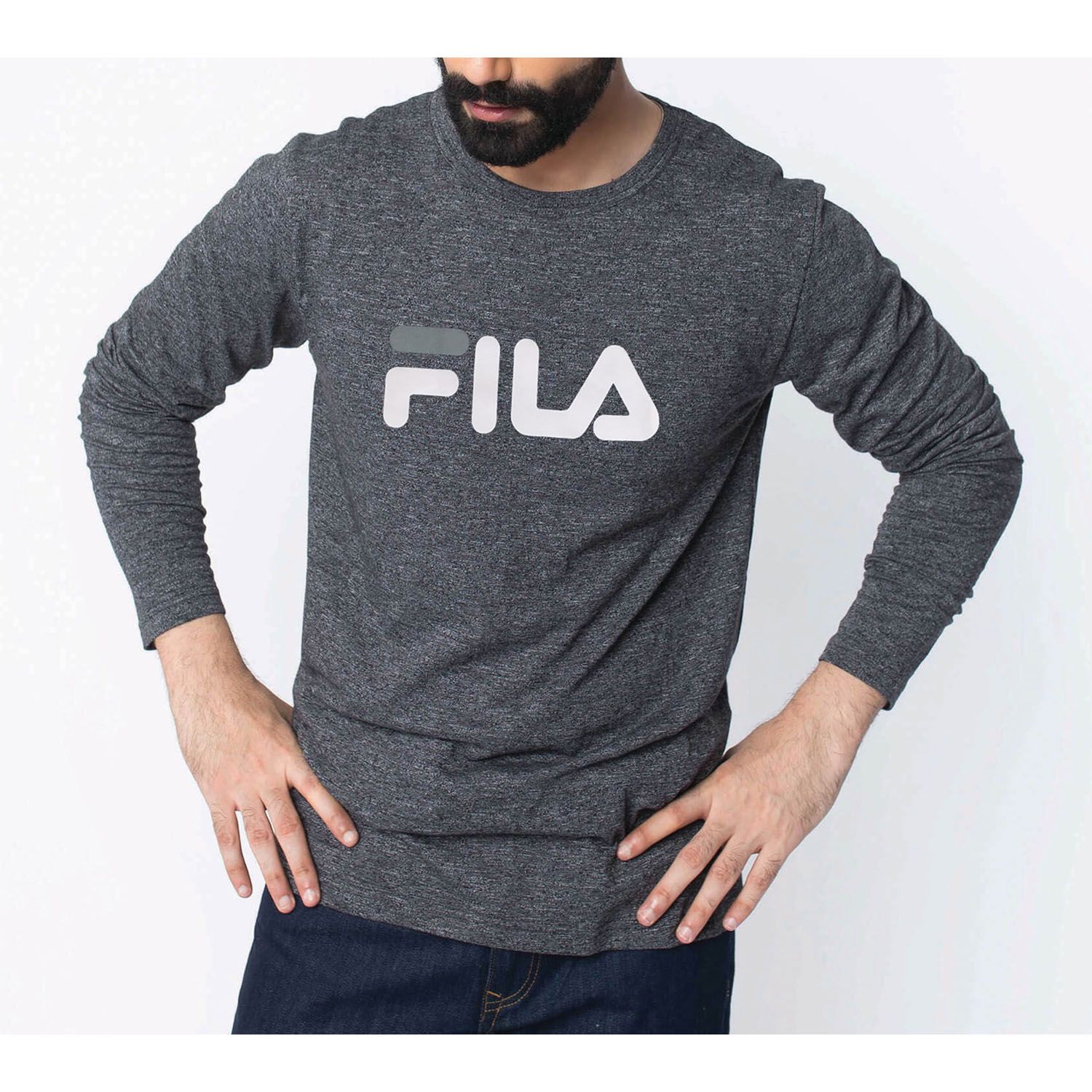 Cotton Casual Fil Printed Long Sleeve T-shirt for Men - T Shirt For Man - T Shirt For Man