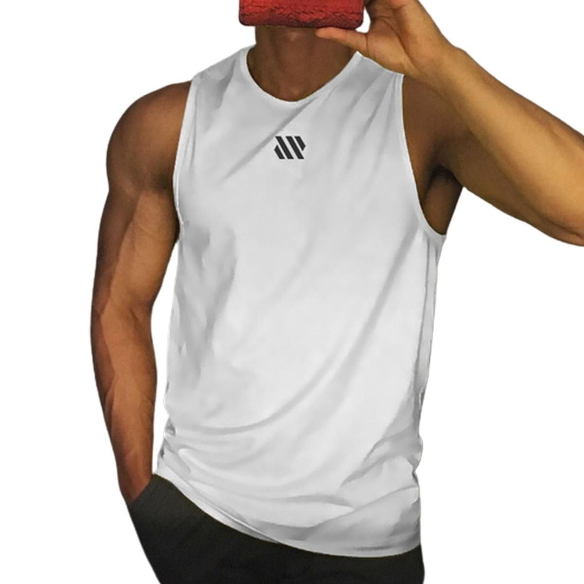 Workout Vest Sleeveless Breathable Polyester Sleeveless Men Vest for Summer