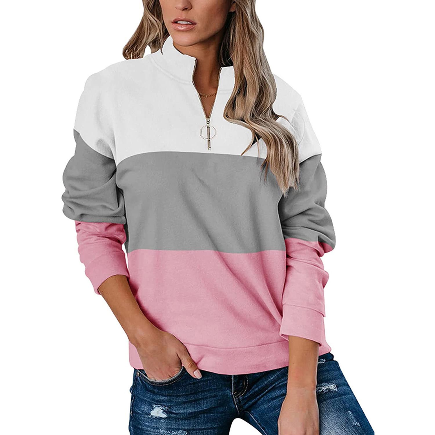 Pullover Top Soft Texture Women Casual Loose Pullover Top