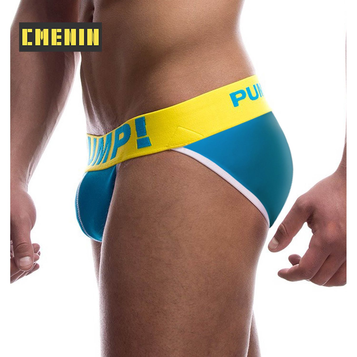 CMENIN 1pcs (1 Pieces) PUMP Floral  Underwear Men Jockstrap 2021 New Briefs Mens Underpants Man PU5108