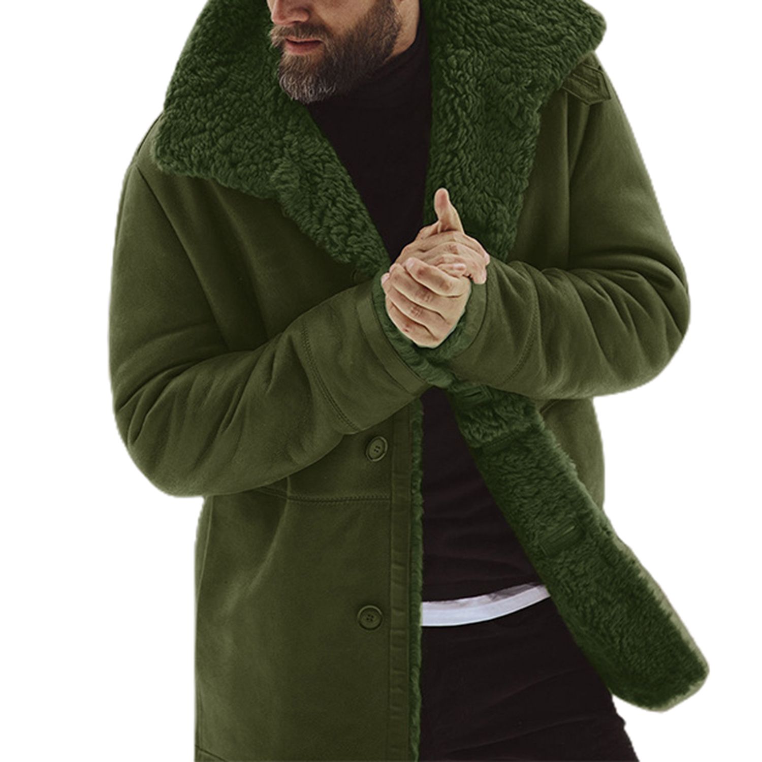 Winter Coat Long Sleeve Lined Outdoor Winter Jacket