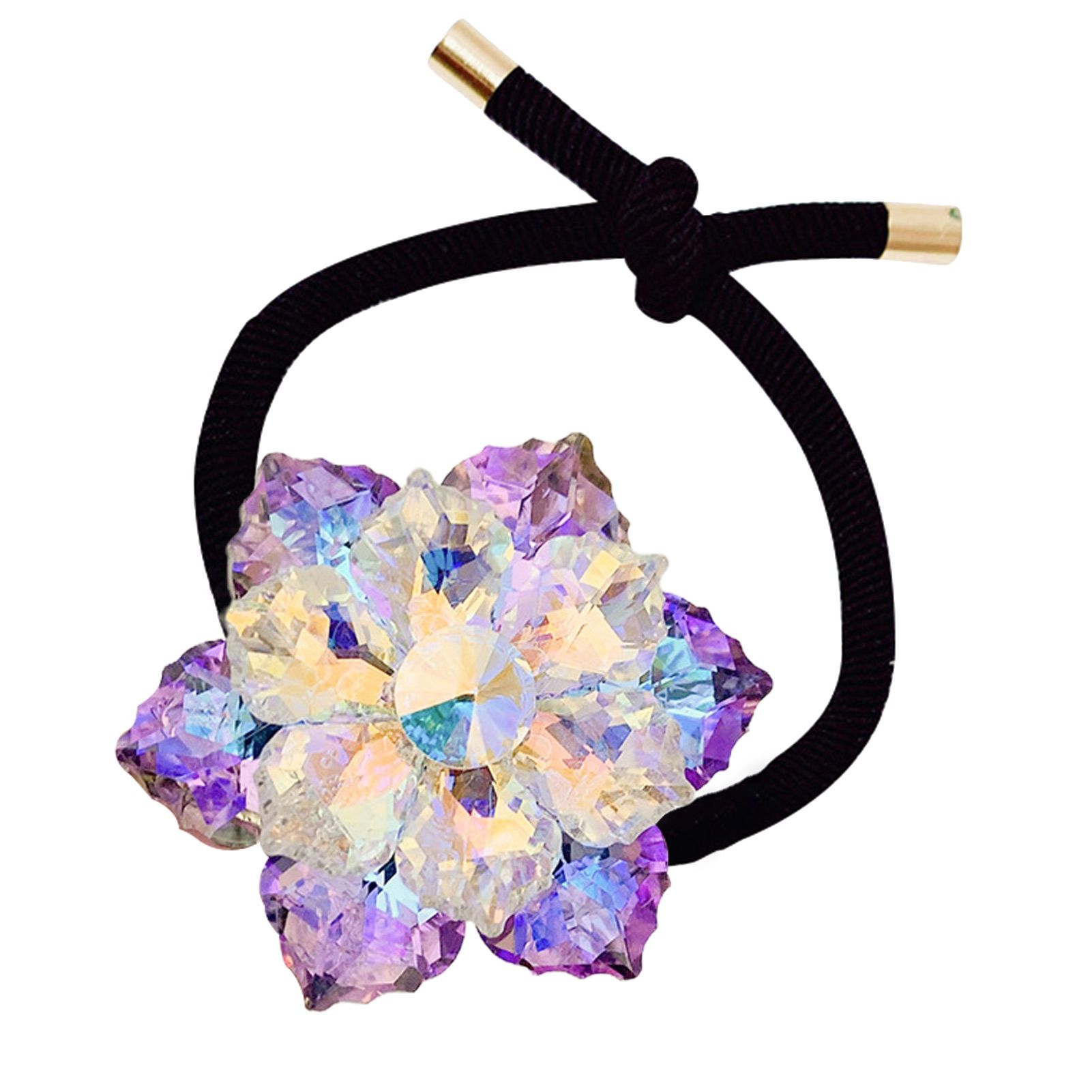 Hair Ring Eye-catching Flower Decor Ponytail Holder