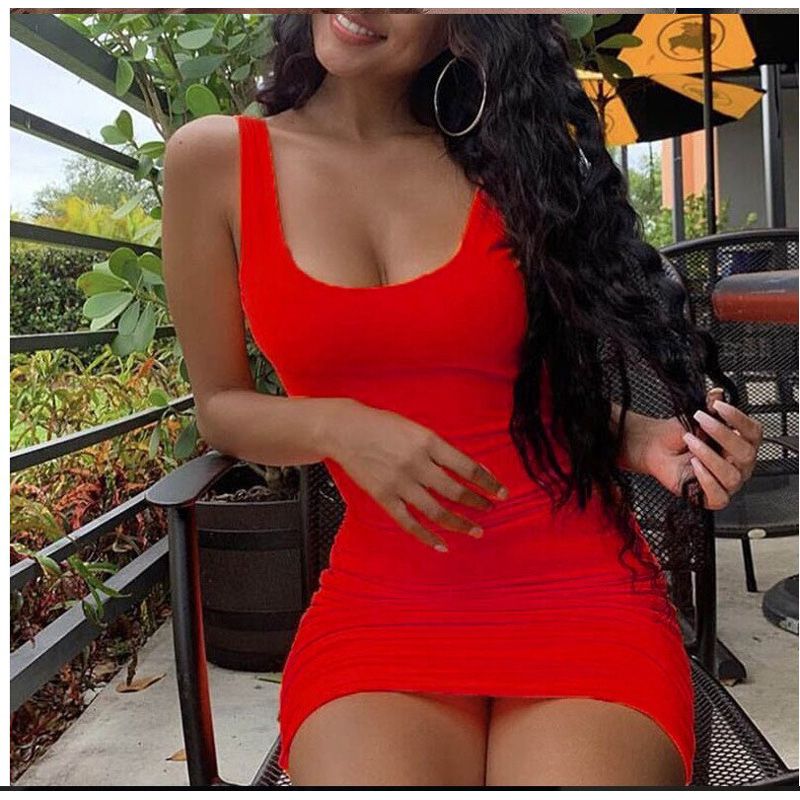 Green Sling Sleeveless Miniskirt Chiffon Casual Commuter Clothes Party Dress Tight Club Party Women Dress Summer Dress