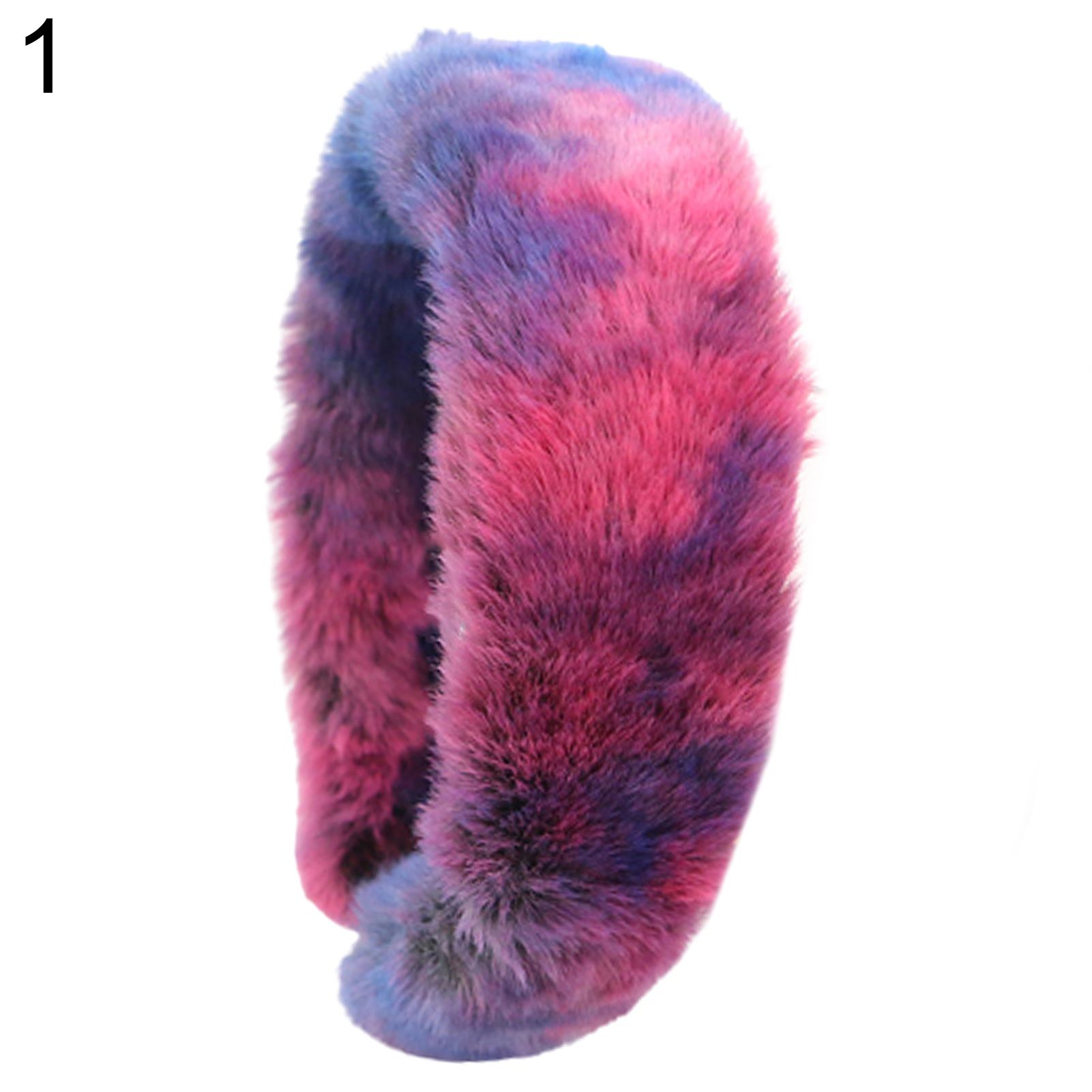 Colorful Sweet Retro Women Elegant Faux Rabbit Fur Headband Hair Accessories
