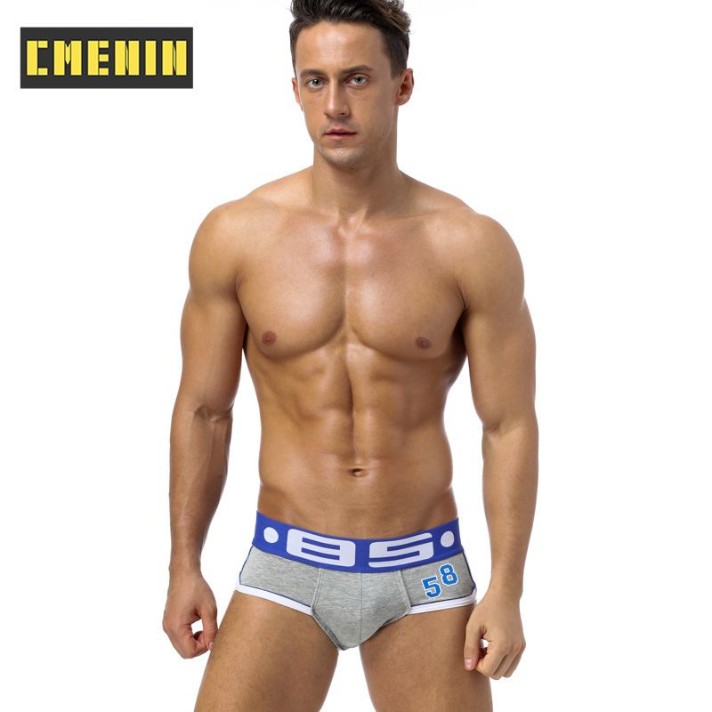 CMENIN 1pcs BS (1 Pieces) Low waist Bamboo  Underwear Men Jockstrap Briefs  Men Underpants Male Panties Sequence Mens Innerwear BS39