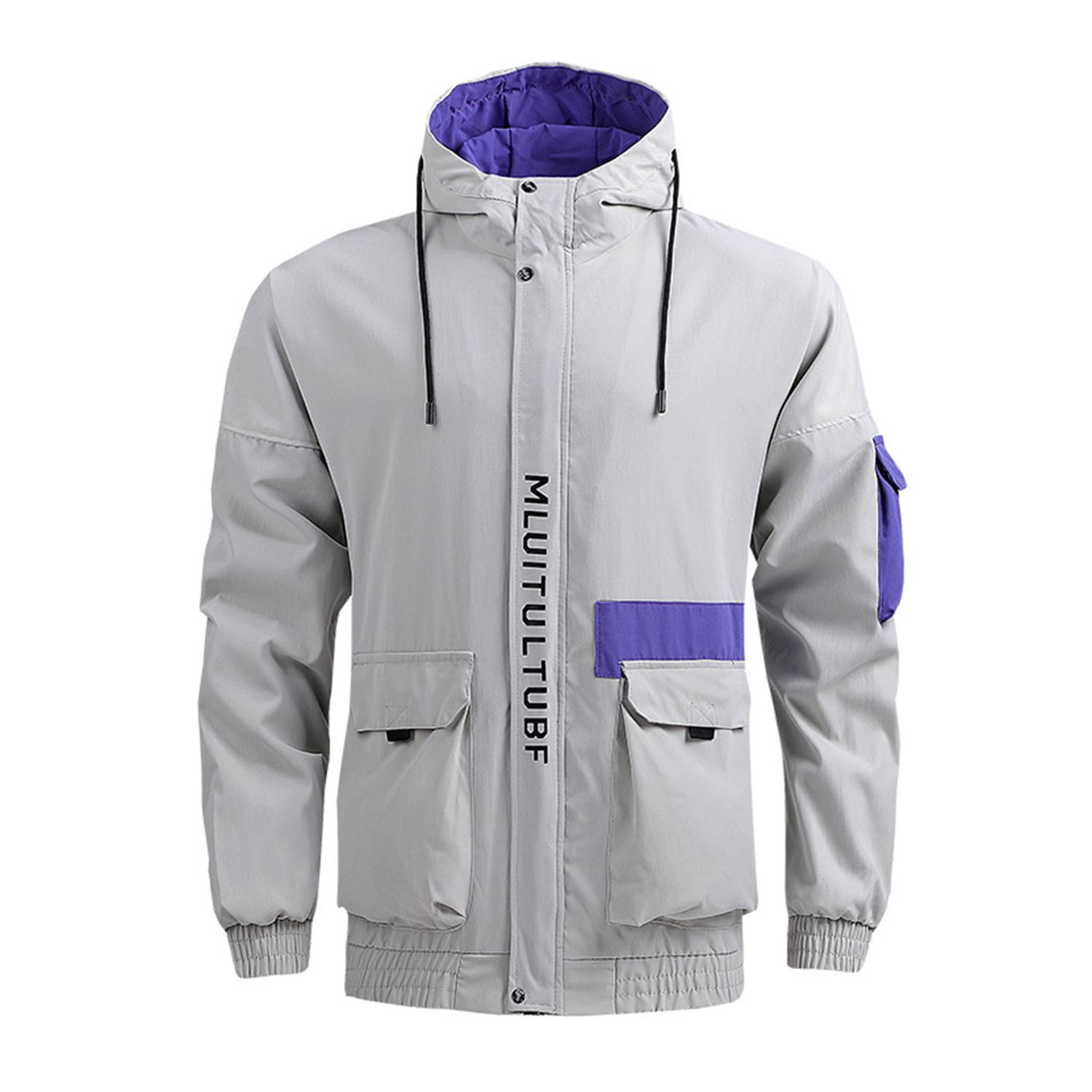 Men Coat Drawstring Breathable Winter Coat