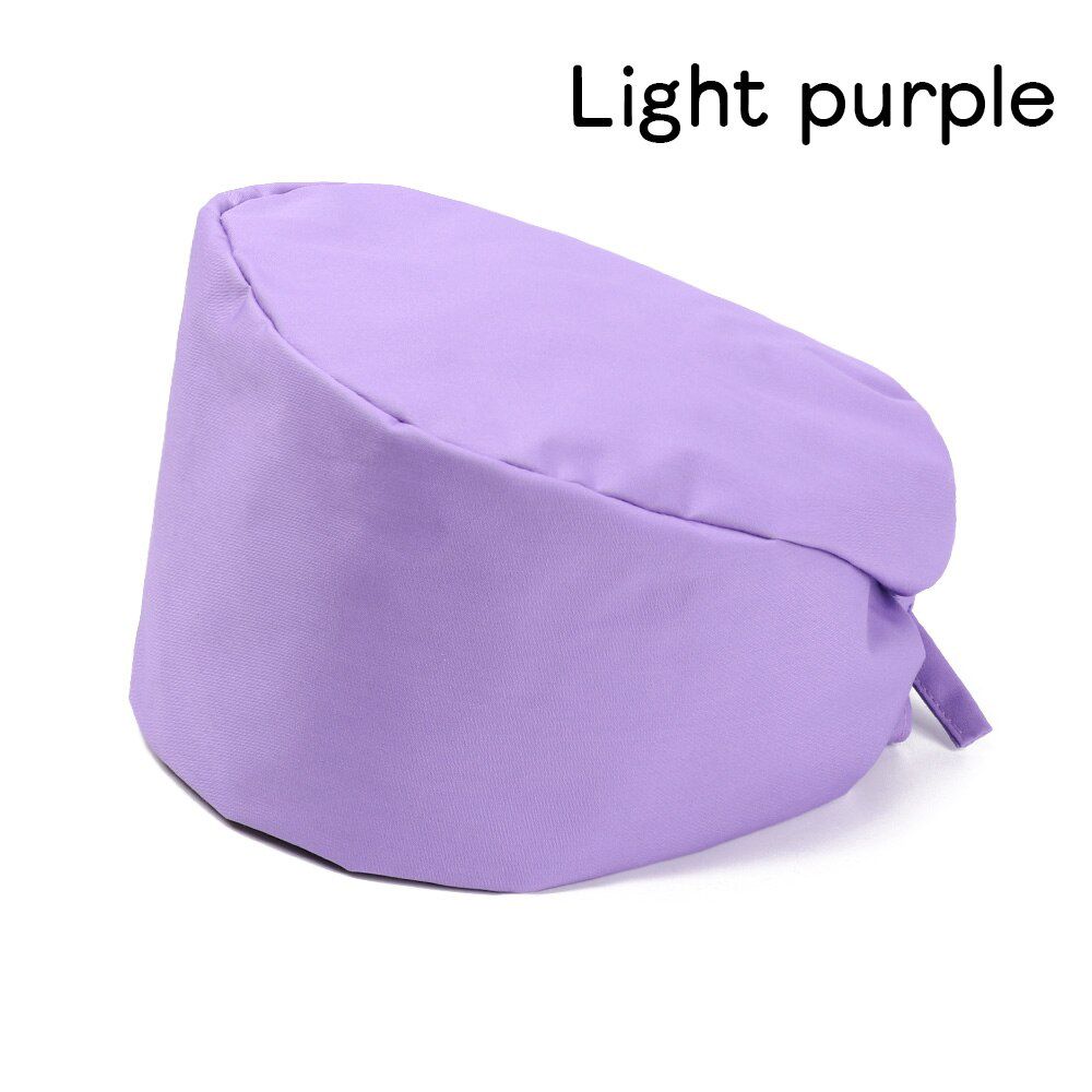 1Pc 2020 Hot Unisex Scrub Cap Women Work Hat Breathable Adjustable Bouffant Hat Dental Clinic HeadCover DROPSHIP