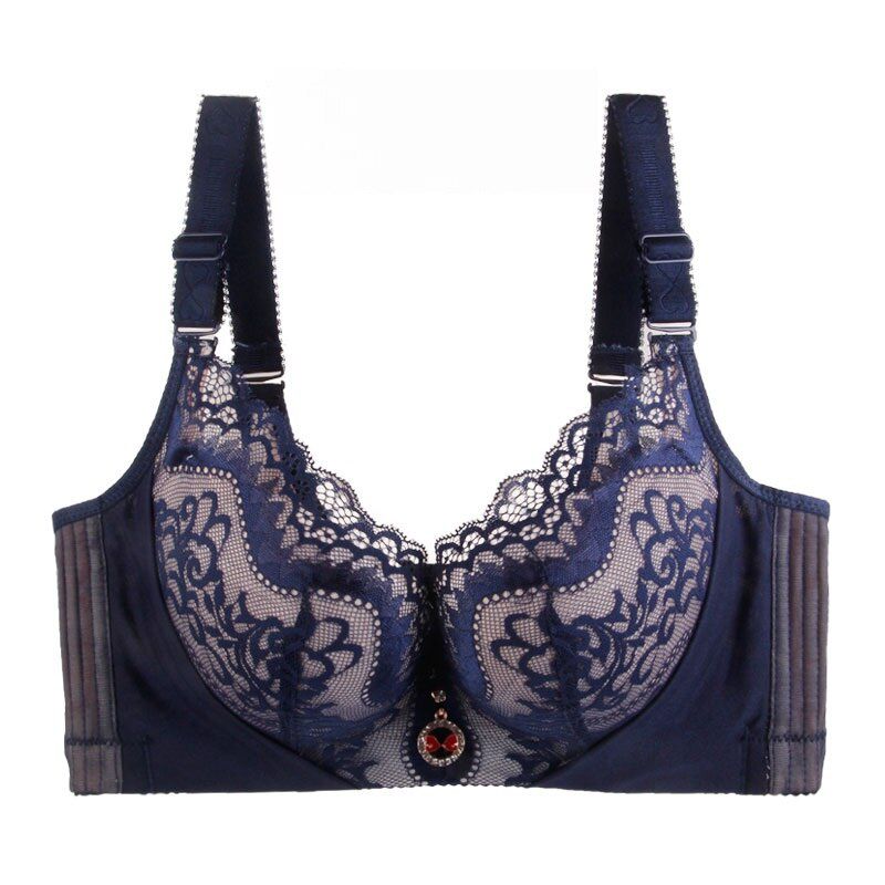MengShan PP Point Palm Graphic Supporter Thin  lace plus size women Large Ring Cup Increased CDE Cup 115E big size bra