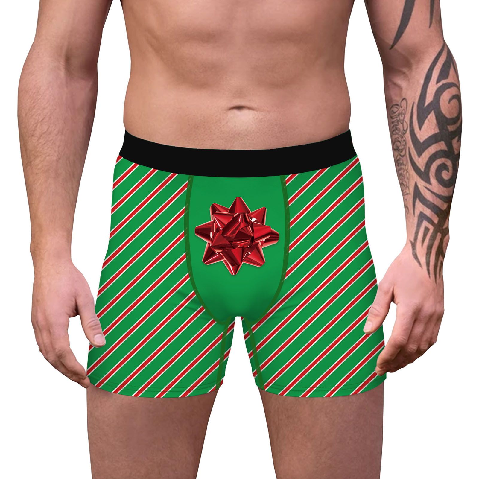 Christmas Underpants Skin-friendly Quick Dry Men Underpants