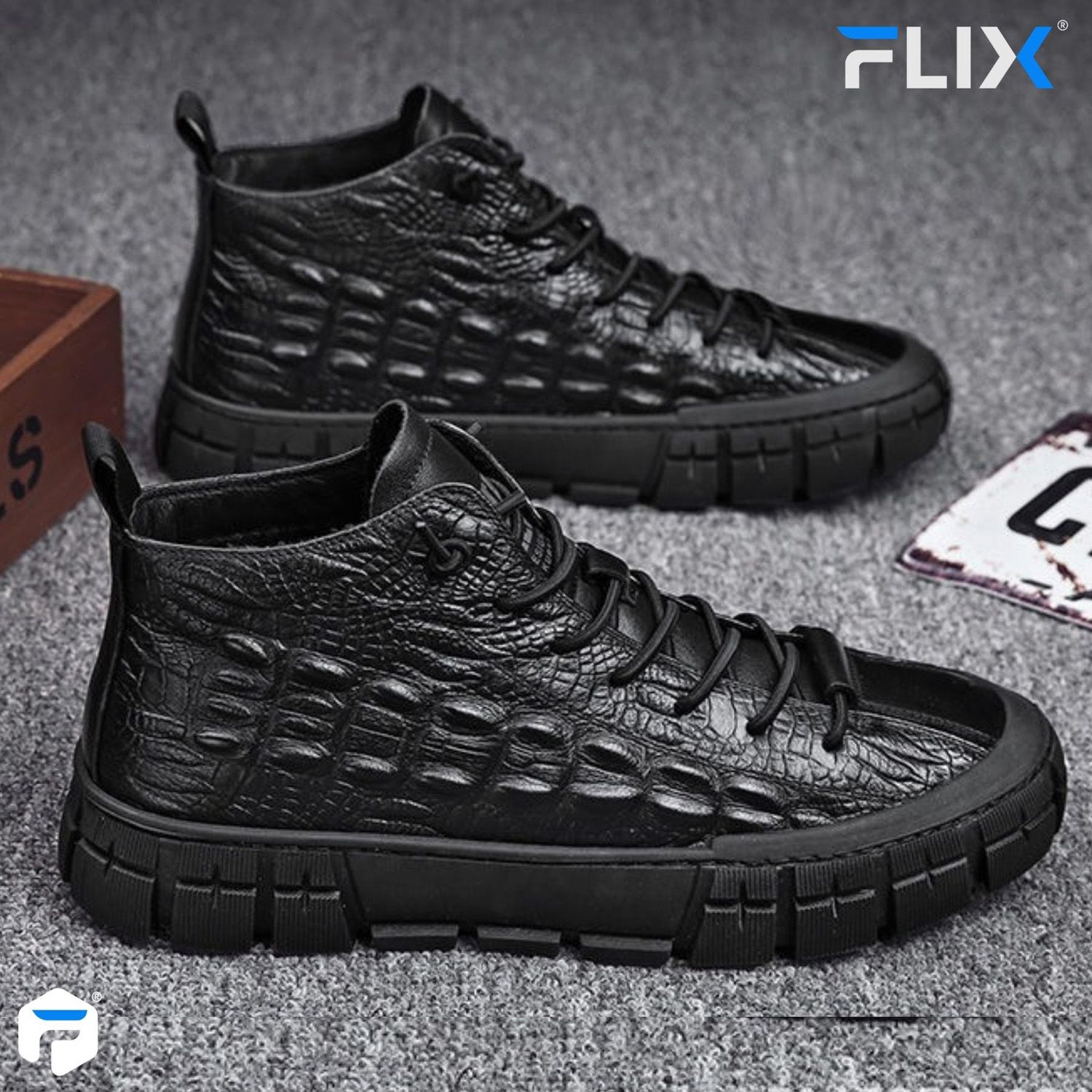 Men'S Shoes New Vibrato Tide Shoes Men'S Casual Shoes Plus Velvet Cotton Shoes Korean High-Top Leather Sneakers - Sneakers For Men
