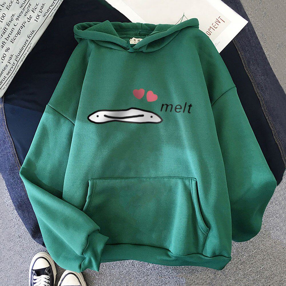 Korean Cartoon Hoodie Oversized Sweatshirt Women/Men Punk Clothes Dream Smp Melt Print Unisex Graphic Hoodies Loose streetwear 3