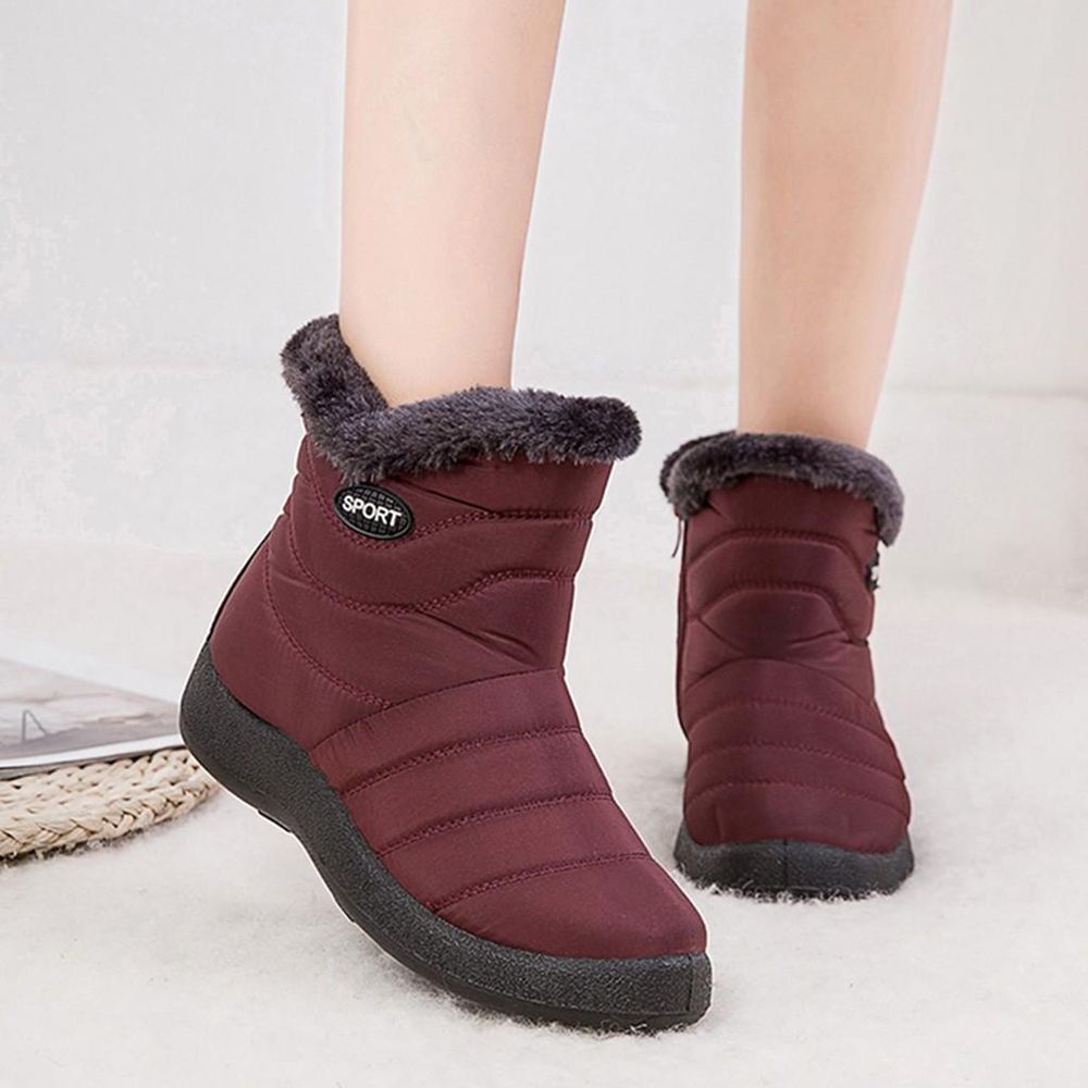 Korean TrendBoots for women Women'sSnowBootsWinterAnkle ShortBootieWaterproofFootwearWarm Shoes Women's Shoes Boots Female Boots