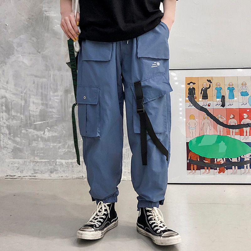 iiDossan Multi Pockets Cargo Pants Men Casual Joggers Men Harajuku Streetwear Trousers Hip Hop Pants Techwear
