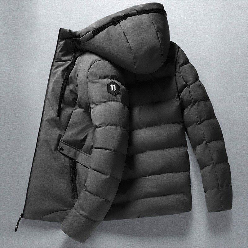 Men Winter Casual Thick Warm Waterproof Jacket Parkas Men Autumn Outwear Windproof Hat Hooded Parkas Jacket Men