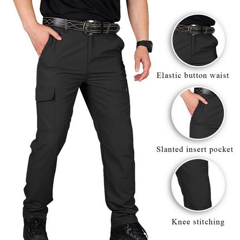 Cargo Pants Men's Pants Multi-Pocket Overall Male Combat Trousers Casual Tooling Pants Army Green Cargo Pants Men Size S-