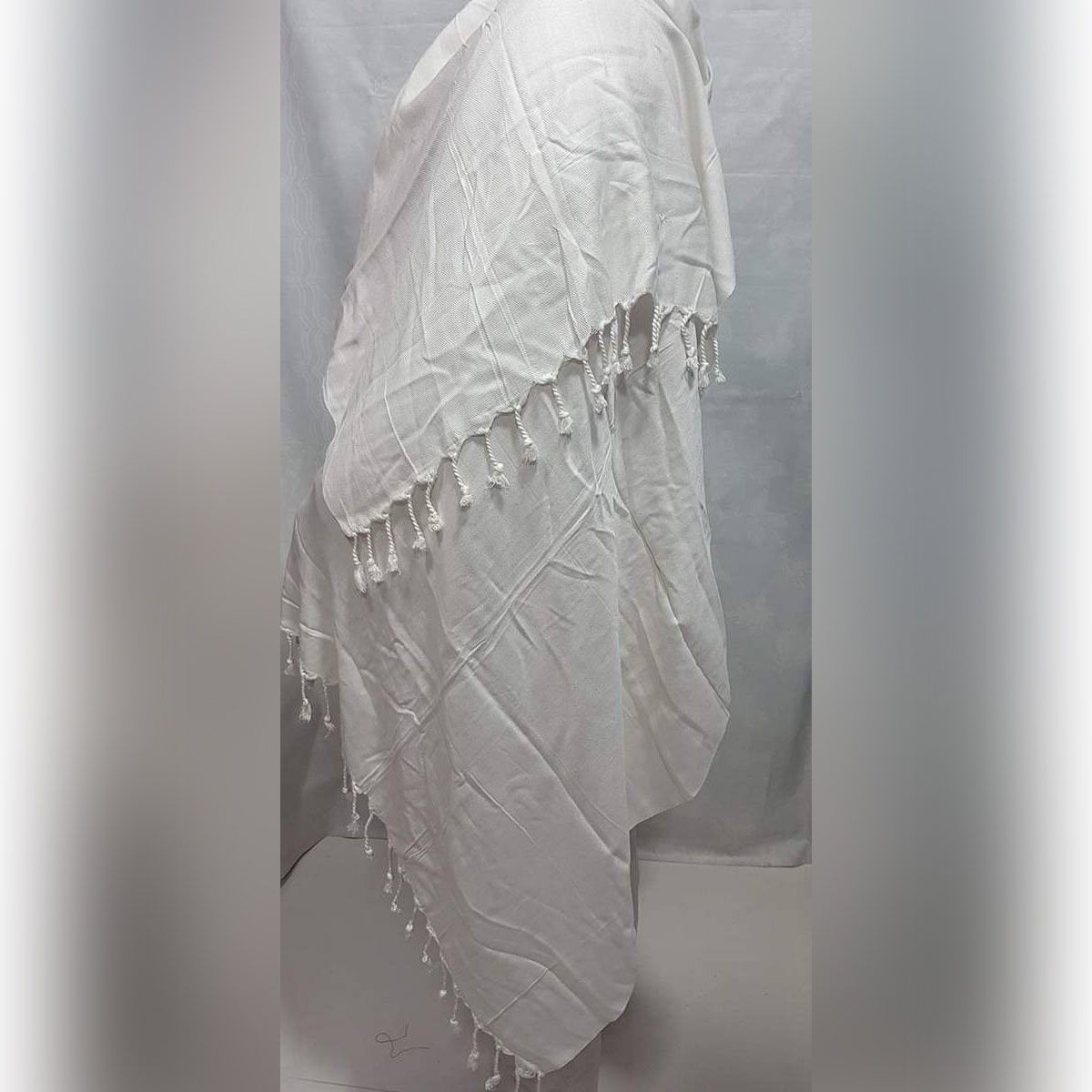 ????????? ????? ???-Fashionable Solid Color Thickened Tassels Cotton Shawl For Men & Women
