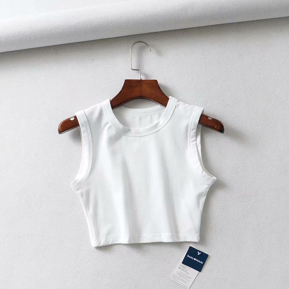 Summer vintage white crop tops women biker black punk tank top korean streetwear cropped sleeveless tops feminino
