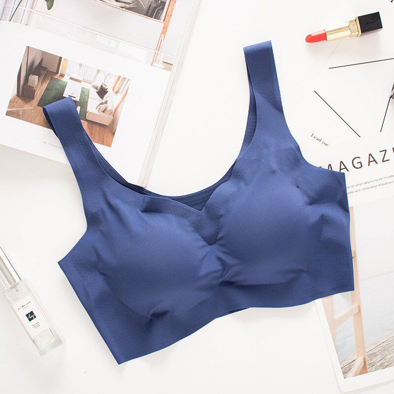 Underwear Bralette For Women Seamless Lingerie Shockproof Sports Support Fitness Solid Color Women Push Up Bra Vest Brassiere