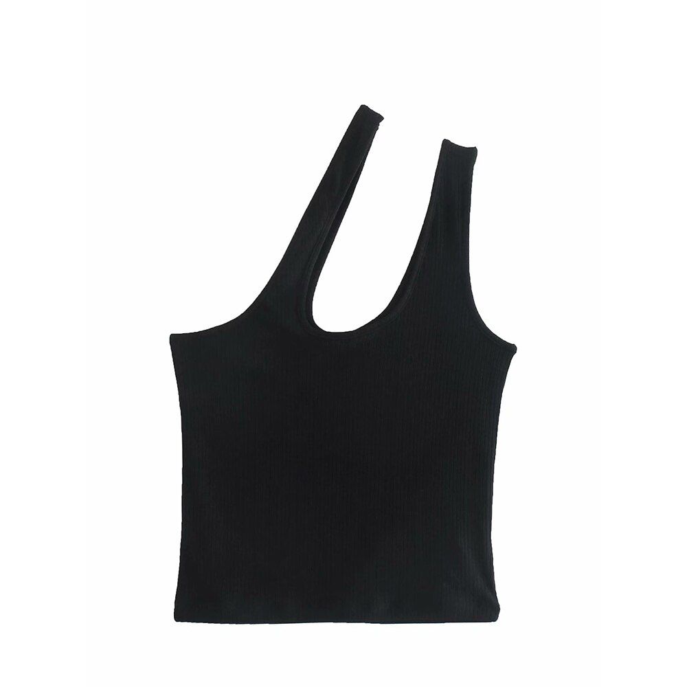 Irregular Top Women Design Casual Chic Lady tops Woman Crop Top Summer