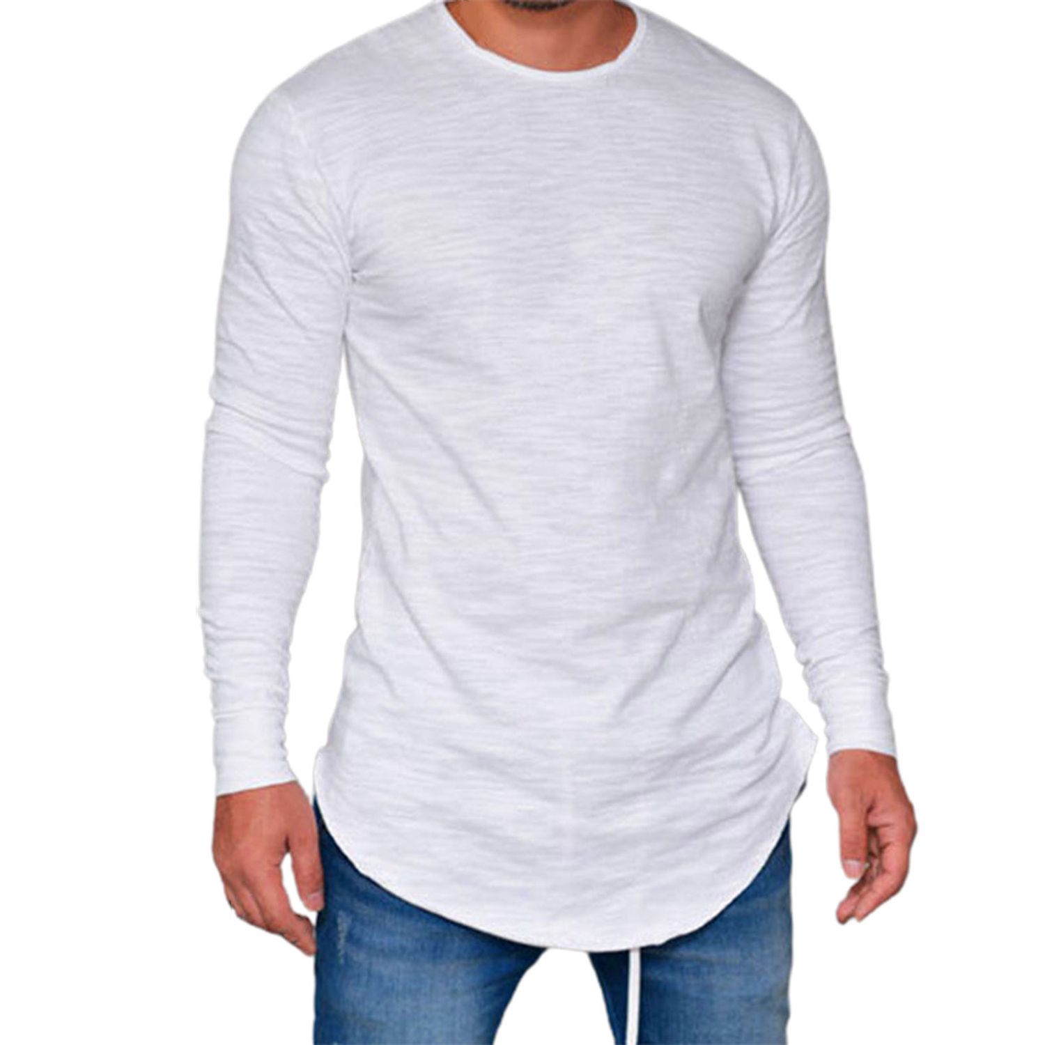 Bottoming Top Long Sleeve Pure Color Long Shirt