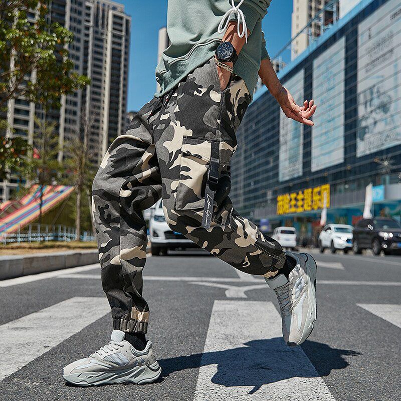 Plus Size Cargo Pants Men Streetwear Jogger Pants Ankle-Length Casual Harem Pants 6XL 7XL 8XL