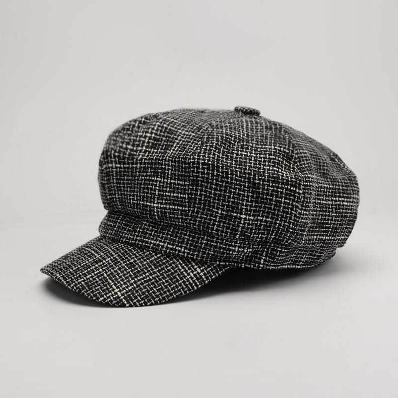 COKK Newsboy Cap Octagonal Hat Beret Women Winter Hats For Women Fashion Vintage Gorro Beret Female