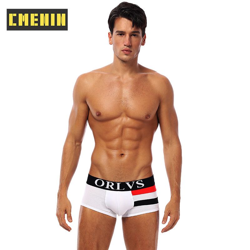 CMENIN 1pcs ORLVS (1 Pieces) Ins Style Cotton  Men Underwear Boxer Trunks Soft Mens Boxershorts Underpants Boxers Innerwear OR06
