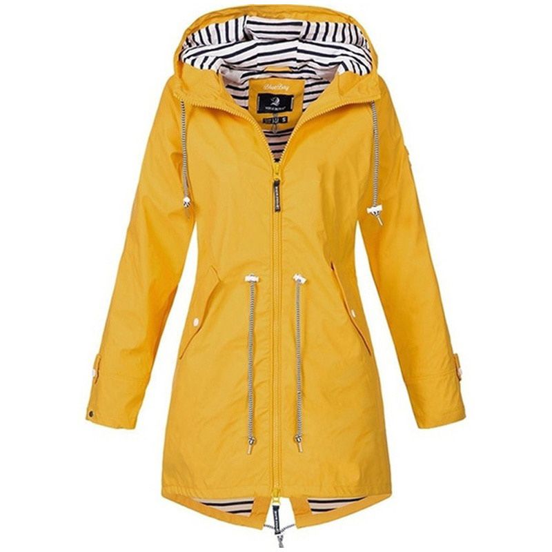 Fashion Women Casual Coat Autumn Winter Ladies Jacket Pocket Zipper Hooded Two Side Outwear Oversize Windbreaker Femme S-