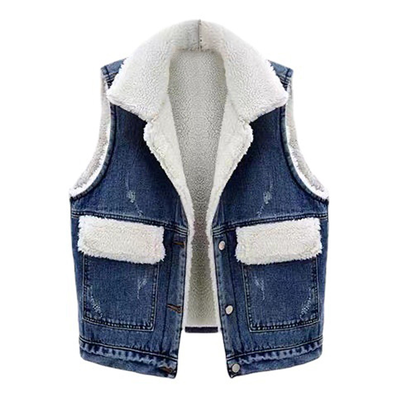 Winter Vest Single-breasted Ultra Soft Padded Boyfriend Style Girl Winter Vest