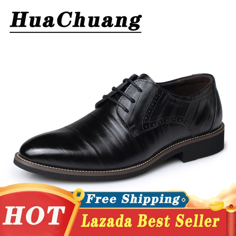 2021 NEW Men Leather Shoes Breathable Business Shoes Comfortable Oxford Shoes Casual Leather Shoes for Men Size 37-48