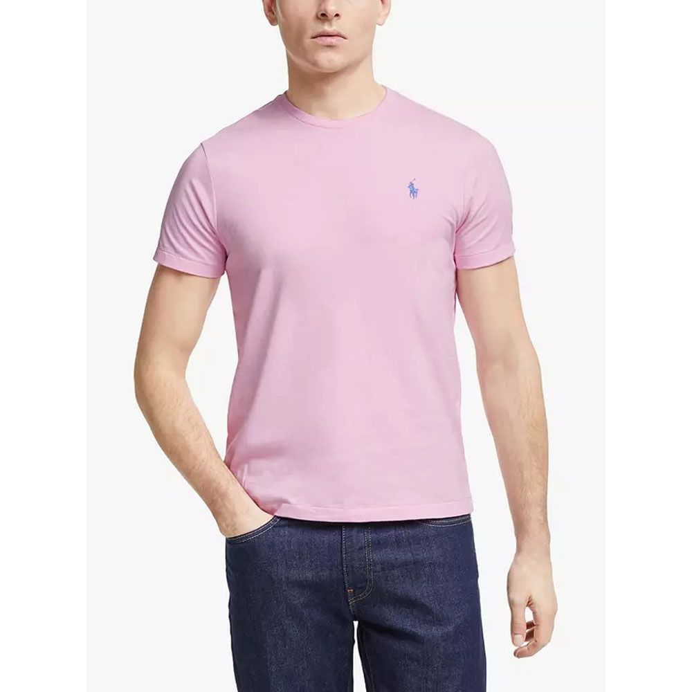 Polo Ralph Lauren Round Neck T-Shirt for Men- Pink - T Shirt - T Shirt