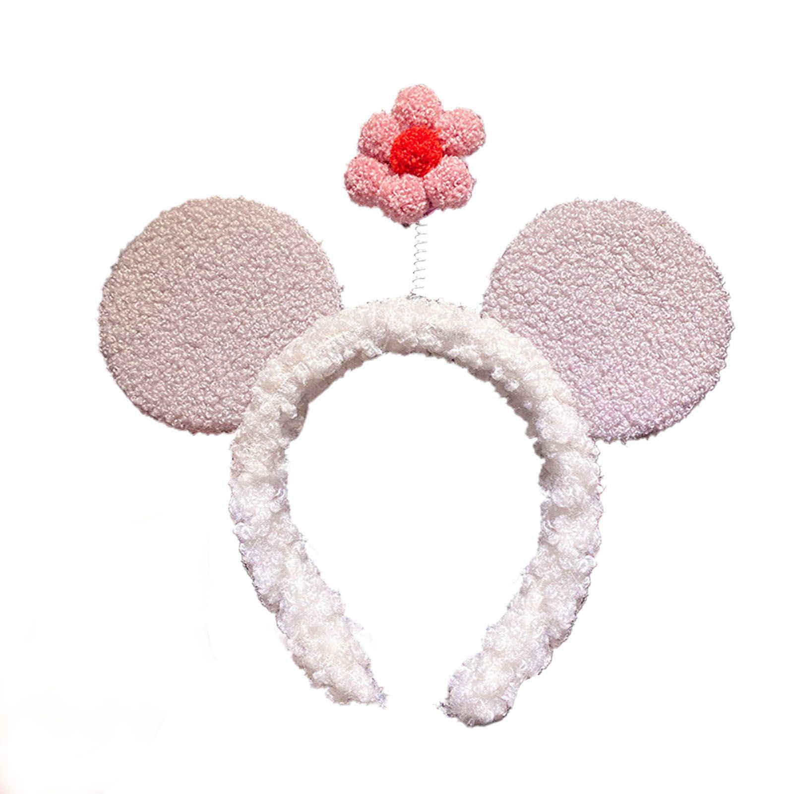 Women Autumn Winter Cartoon Flower Hairband Anti-slip Headband Hair Accessory
