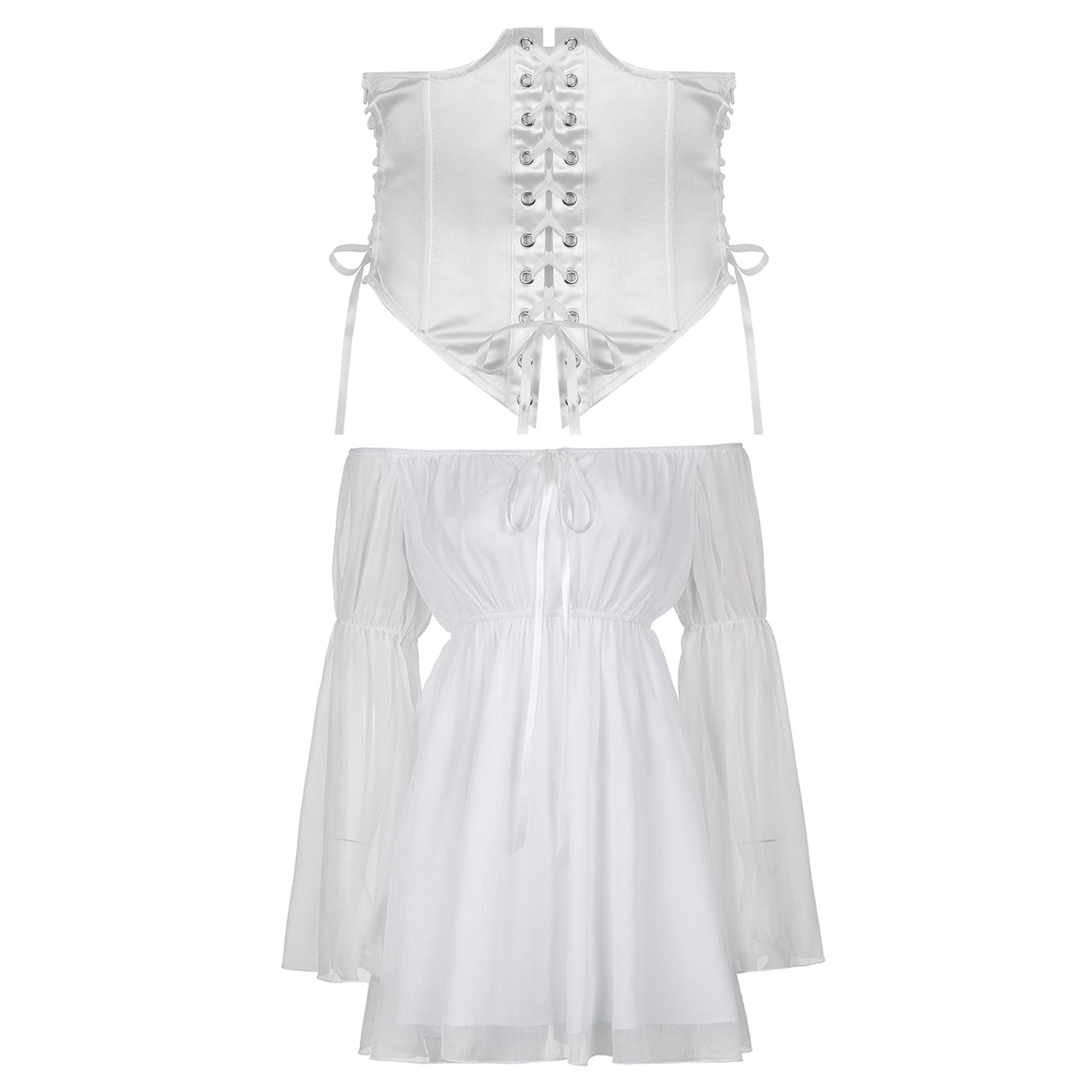 Short Dress Fairy Stylish Charming Short Dress with Waist Cincher