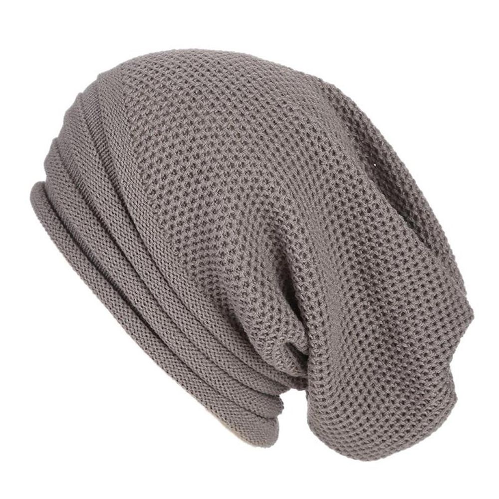 Multi-striped Hats Heat-preserving Hooded Pile Hip-hop Knitted Woolen Hats