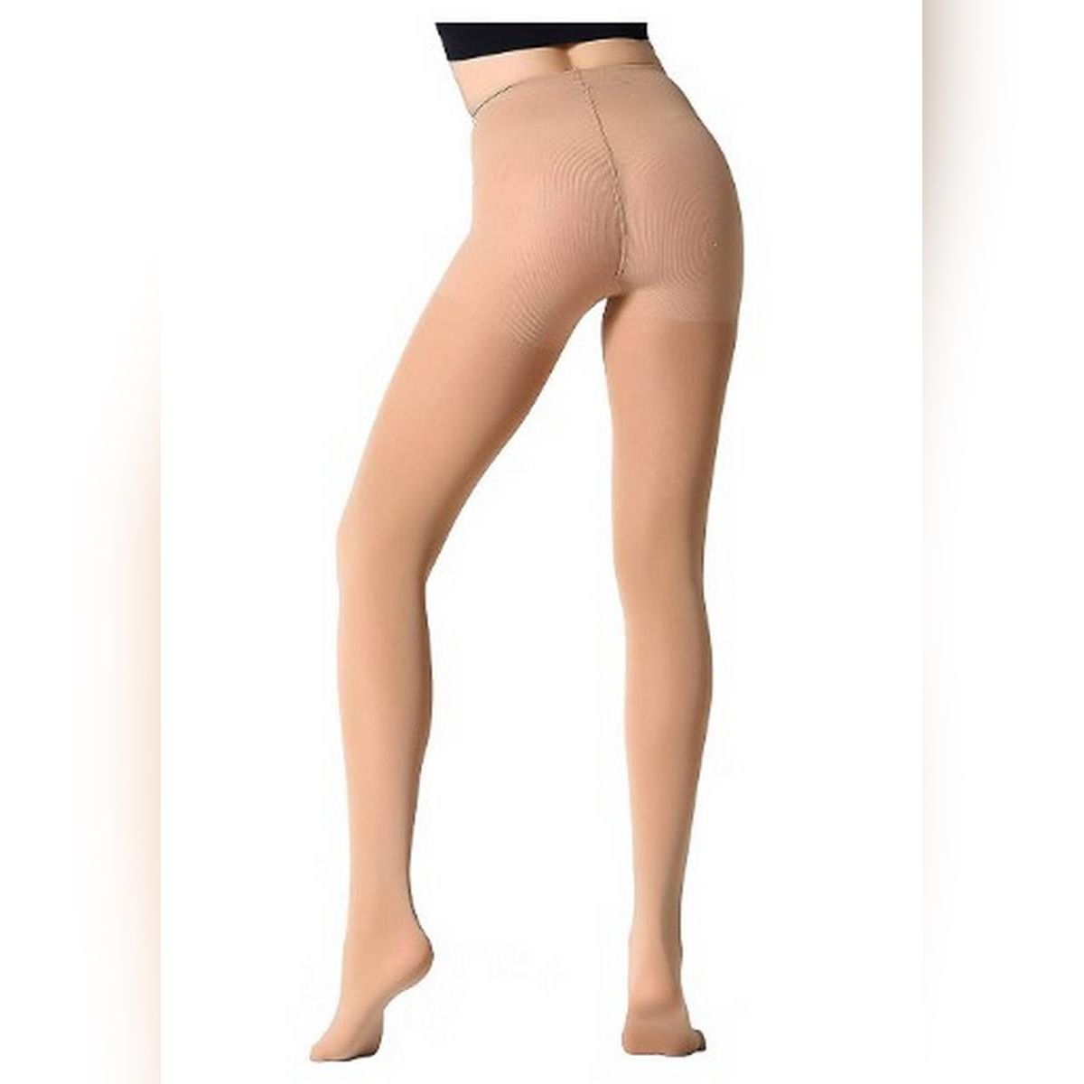 MOJUD Ribbed Control top pantyhose