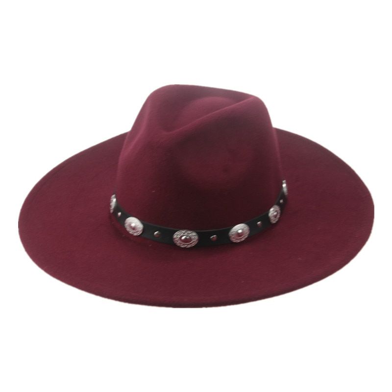 fedora winter hat big brim 9.5cm belt band casual men caps panama women hats solid black camel grey outdoor dress formal men hat