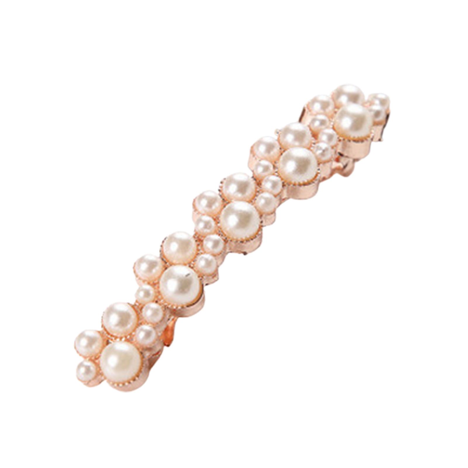 Side Clip Stylish Faux Crystal Decor Hair Pin
