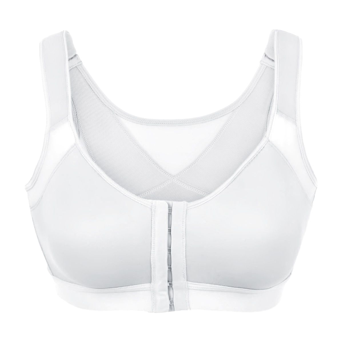 Delimira Women's Full Coverage Wire Free Back Support Front Closure Bra