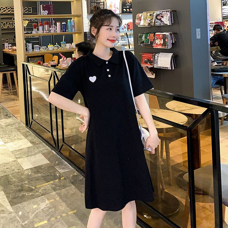 Fashion Dress Women's Solid Color Short Sleeve Dress