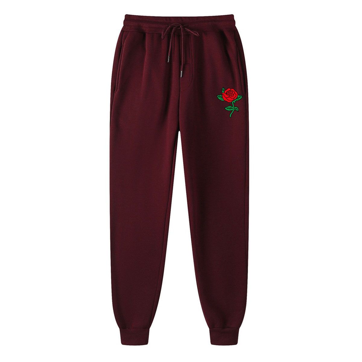 Brand Running Jogging Pants Men Soft Bodybuilding Joggers Sweatpants Romantic rose Fitness Workout Sporting Clothing Trousers