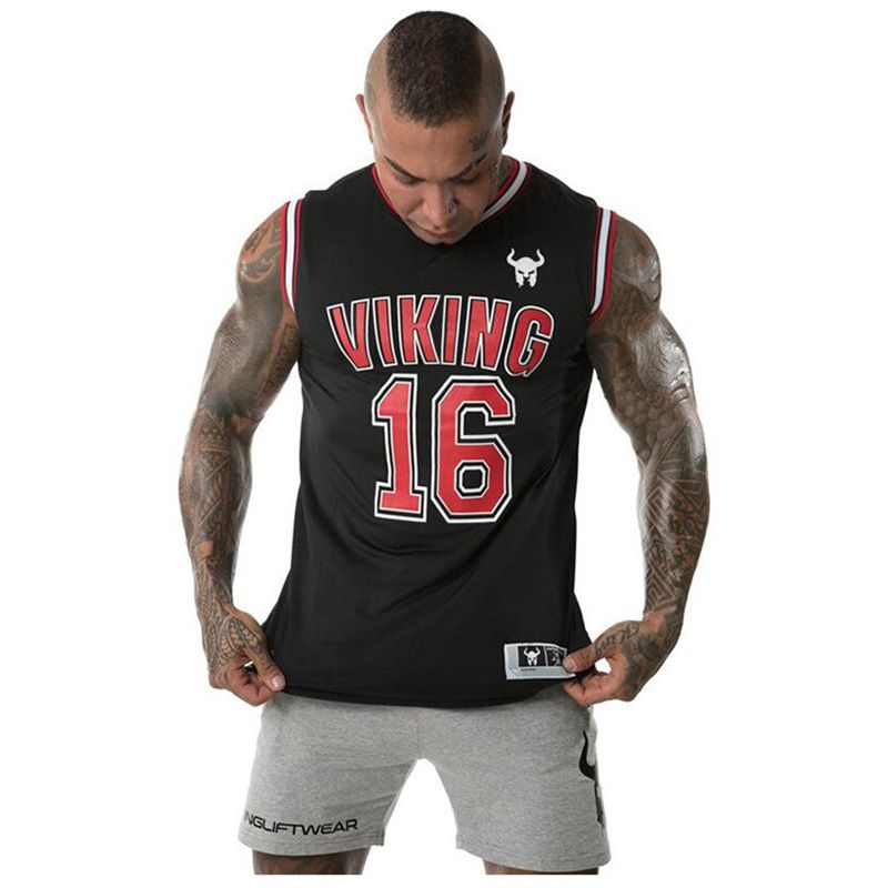 Gym TaTop Men Fitness Workout Muscle Bodybuilding Basketball Srt Jogg Stringer Vest Singlet Sleeveless Summer Clothing