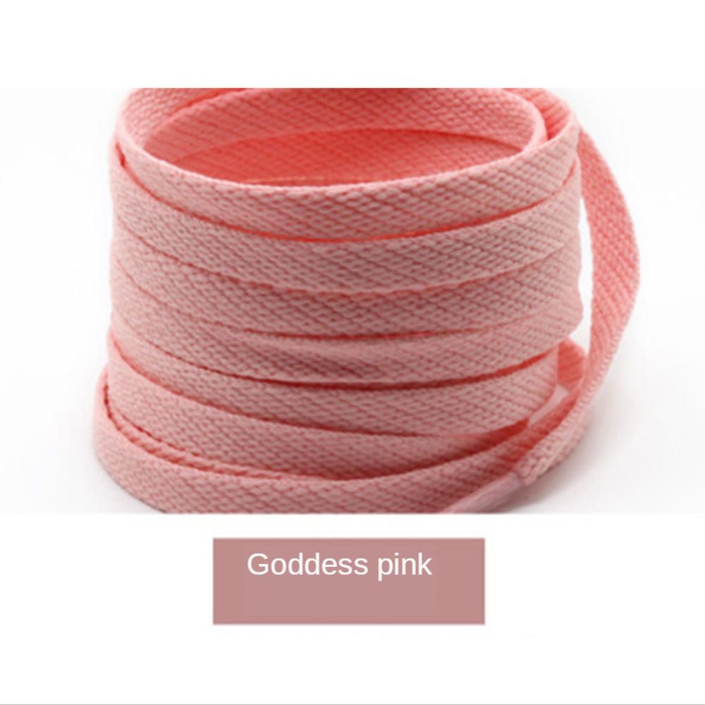 Jelly Laces Flat Hot Pink Elastic Polyester Classic Fashion 120/140/160Cm 1Pair