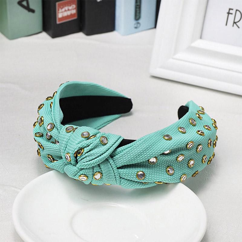 【BestGO】High Quality Korean New Solid Color Full Diamond Headband Women's Fashion Exquisite  ted Hair Hoop Hair Accessories with Gift