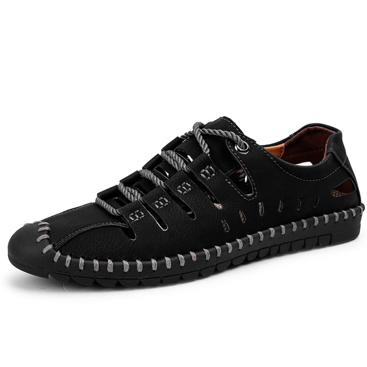 Summer Sandals Men Leather Classic Roman Sandals 2022 Slipper Outdoor Sneaker Beach Rubber Flip Flops Men Water Trekking Sandals