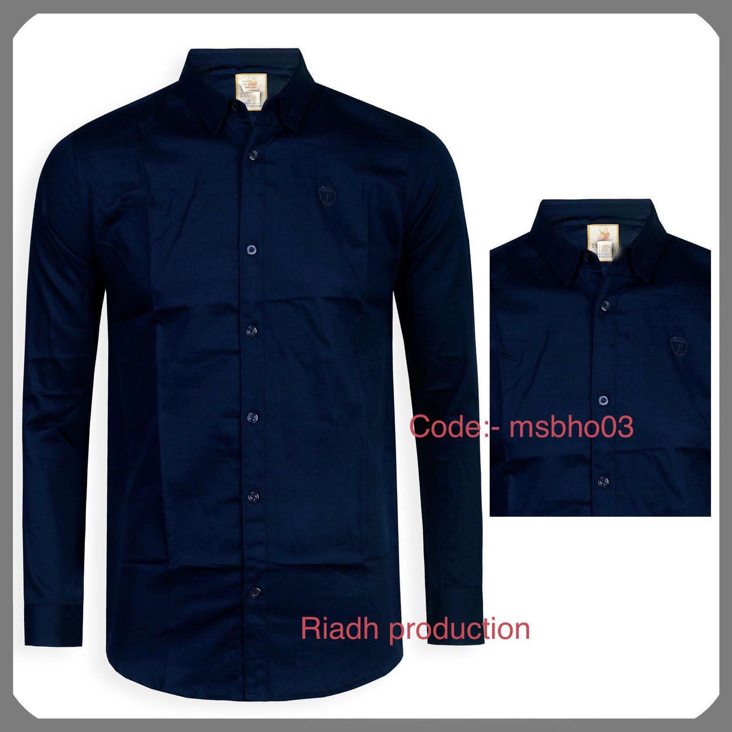 Cotton Long Sleeve Formal Shirt For Man Men