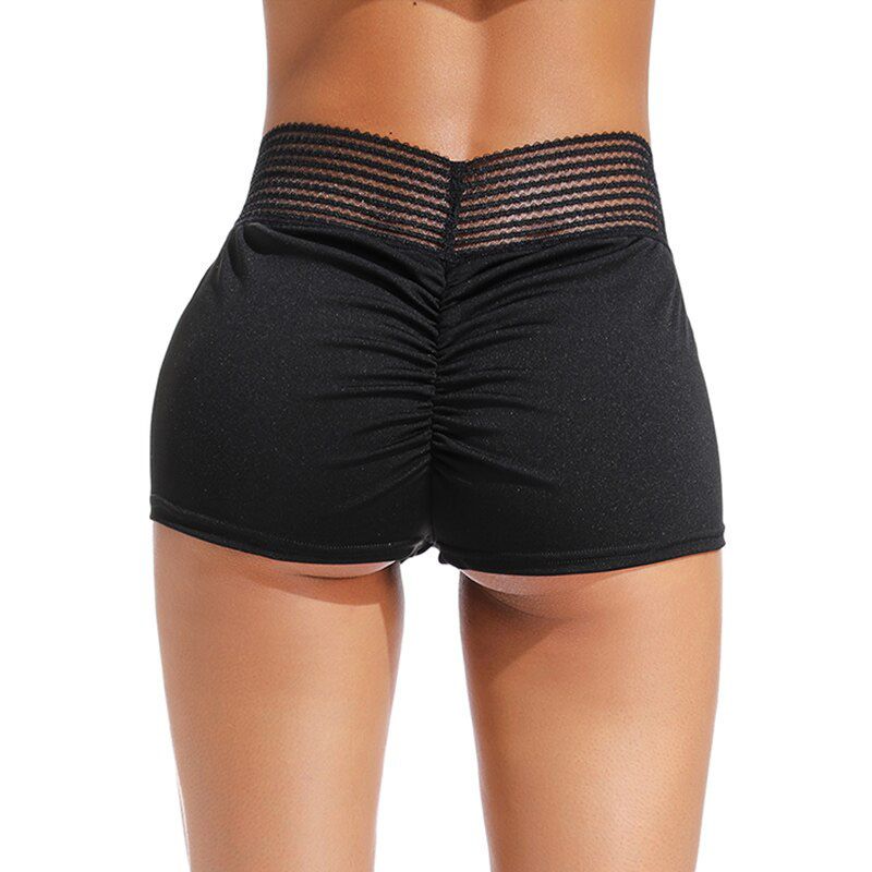 Women Yoga Shorts High Waist Push Up Quick Dry Breathable Sports Running Fitness Heart-shaped Beach Shorts Swimming yoga Leggins